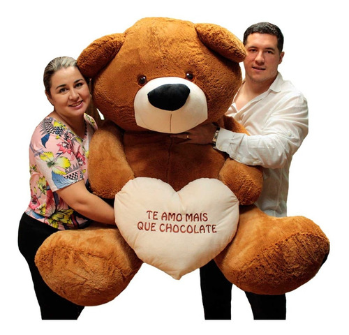 Urso Pelúcia Gigante Big Teddy 1,3 Mts 130 Cm Presente Amor