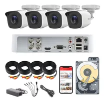 Comprar Hilook Kit De seguridad Cámaras De Seguridad Video Vigilancia Modelo Kit4bp-plus+1tb 4 Cámaras + 1tb Disco Duro Cctv Bala 1mp 720p Vision Nocturna Compatible Con App Hik-connect