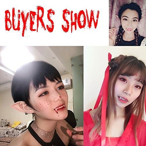 Imagen 2 de 3 de Uveefun Vampire Teeth Fangs Dentures - 4 Pair - Cosplay Prop