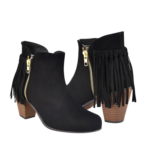 Botas Stylo 328 Suede Negro 