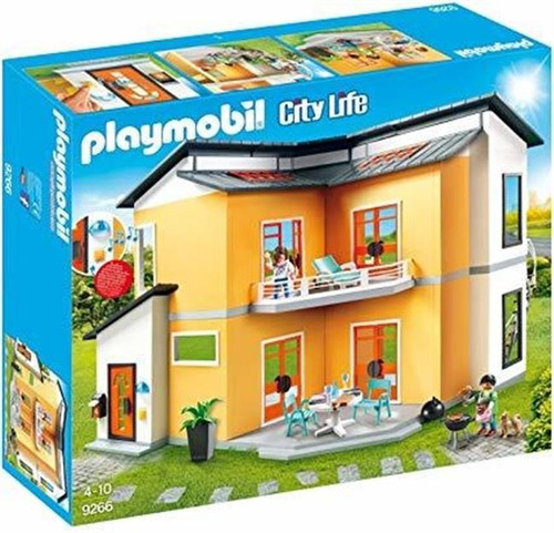 Playmobil Moderno Conjunto De Construcción De Casa