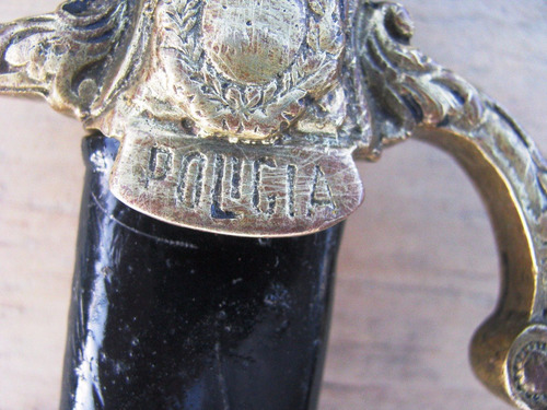 Imagen 3 de 9 de Sable Antiguo De Policia Hoja De Acero De Solingen Con Vaina