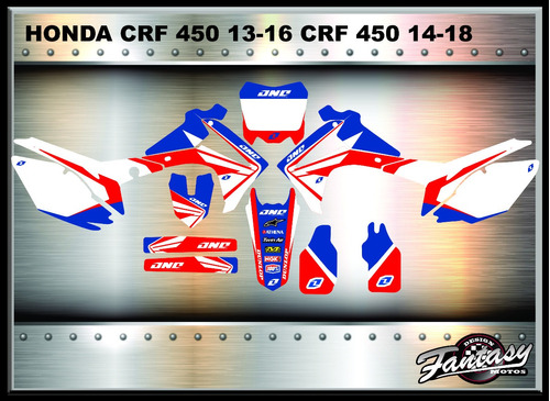 Calcos Para Honda Crf450 13-16 Crf250 14-18 One