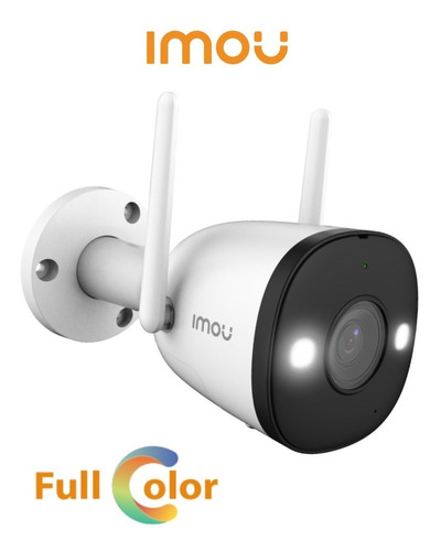 Cámara Ip Imou Bullet 2e 4mp Wifi Full Color 2.8mm Ip67  Color Blanco