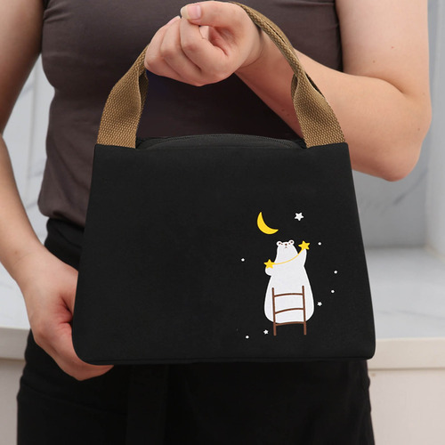 Bolsa De Comida De Tela Para Picnic Al Aire Libre, Bolsa De Almuerzo Portátil Bento