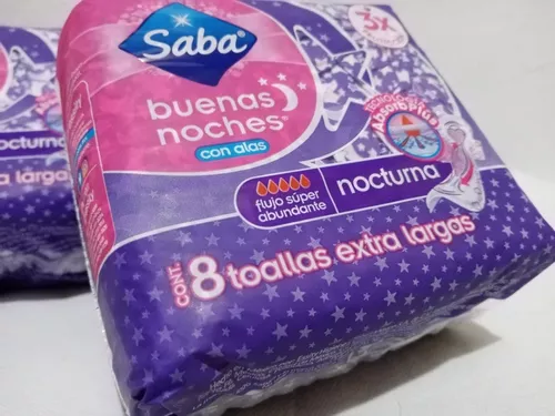 Toallas Femeninas Saba Buenas Noches Con Alas - Set De 4 en venta en  Tláhuac Distrito Federal por sólo $   Mexico