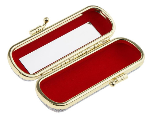 Estuche De Lápiz Labial Con Espejo Sellos De Joyería Retro