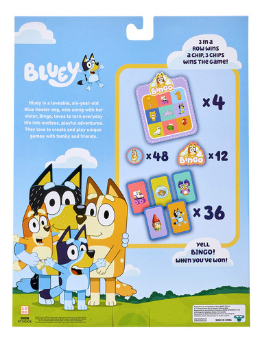 Jogo De Cartas De Bingo Bluey Bingos, Divertido Jogo De Comb