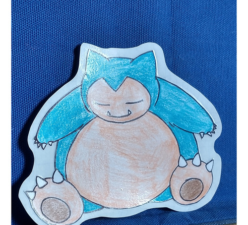 Sticker Casero Snorlax Pokémon Bootleg (Usado)