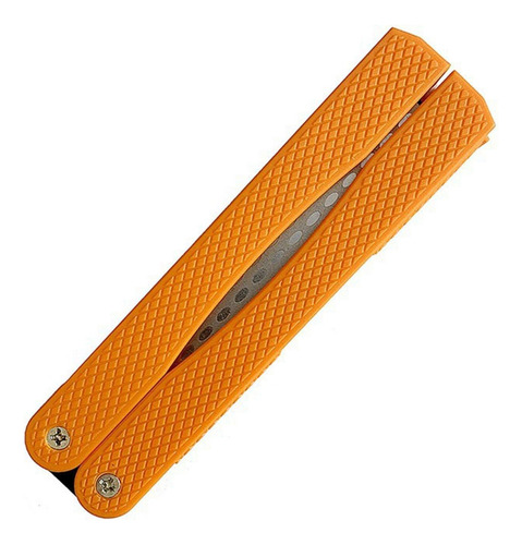 Afilador De Cuchillos De Bolsillo Portátil Naranja
