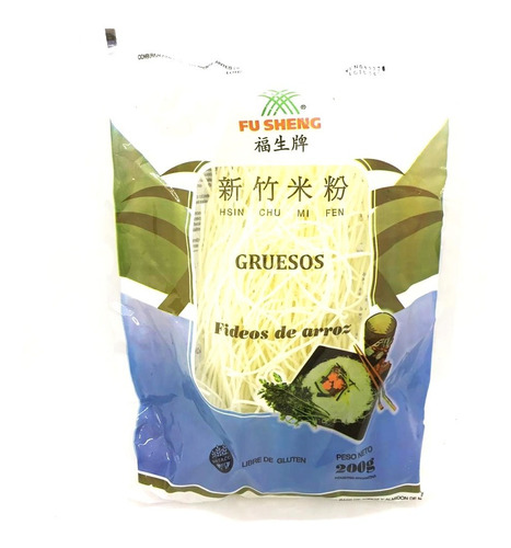 Fideos De Arroz Gruesos 200gr Sin Tacc Celiacos Fu Sheng