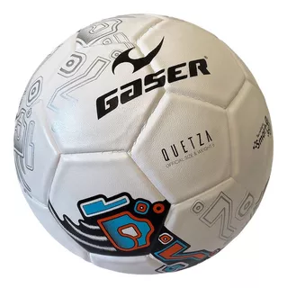 Balón Futbol Gaser Laminado Quetza Profesional No. 5 Color Naranja con Azul