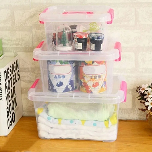 Imagen 6 de 9 de Caja Plástica Organizadora 3.1 L Transparente 20x15x10 Cm