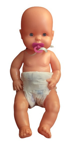 Bebote Muñeca Gaby Con Pañal Y Chupete 30 Cm Plastisol