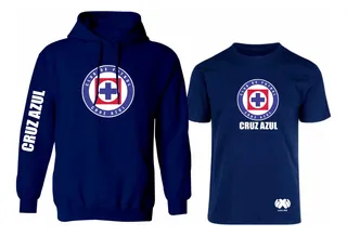 Kit De Sudadera + Playera Mod 2 Cruz Azul Liga Mx Estampado