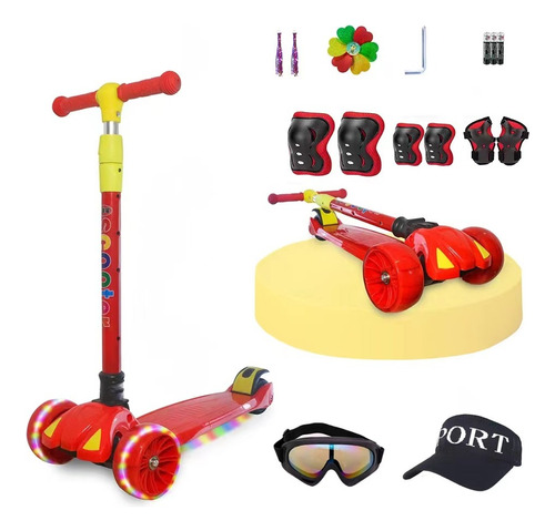 Scooter Niños Con Luce Led Y Música, Regalos Para Niños