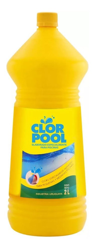  Cloro Liquido 2lts Clorpool Sanitaria Bel-la