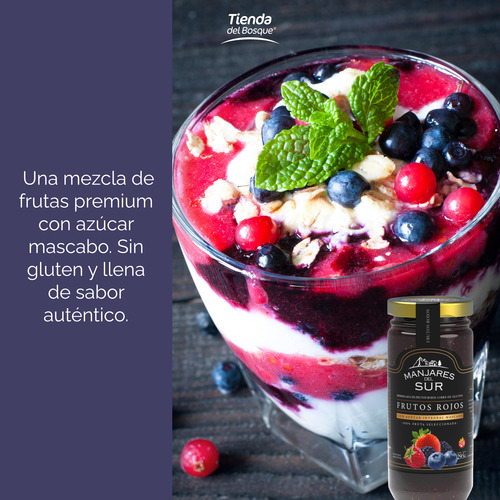 Mermelada De Frutos Rojos Manjares Del Sur 295gr