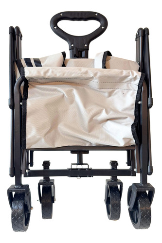 Carrito Camping Plegable Multiusos Con Manija Vagon Gris Color Gris
