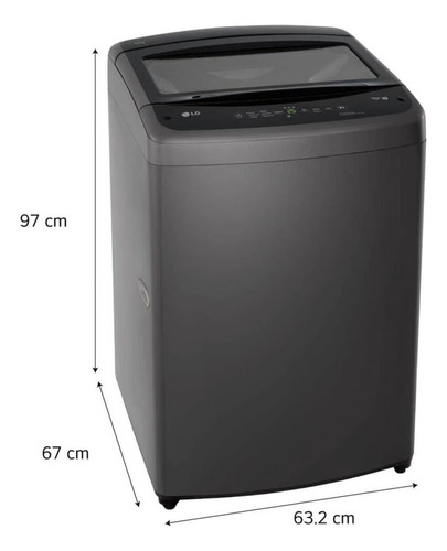 Lavadora LG Turbodrum 16kg Wt16bvtb Negro