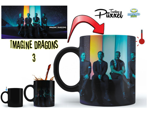 Taza Mágica Grupo  Imagine Dragons Rock El Mejor Regalo Mod3