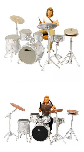 1:64 Scale Rock Music Figures Train Railway Dioramas