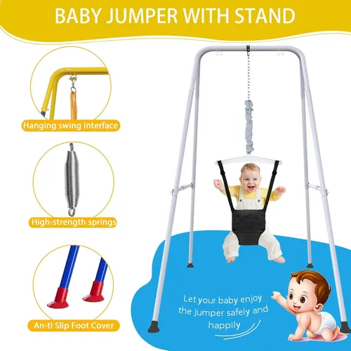 Saltador De Bebe Con Soporte, Juego De Columpios Para Jugar