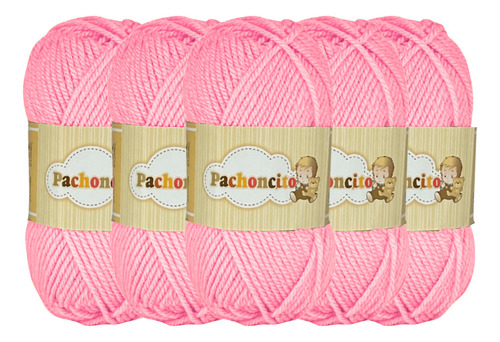 Estambre Hilos Iris Pachoncito 200g 100% Acrílico Color X Color Rosa Medio 8608