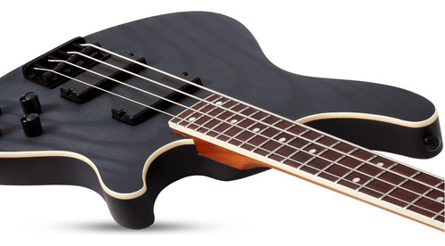 Bajo Electric 4 Cuerdas Schecter C-4 Standard Charcoal Satin Acabado Del Cuerpo Mate Color Gris Oscuro Orientación De La Mano Diestro