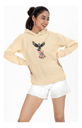 Conjunto Moletom Blusa De Frio E Camiseta Gaviões Da Fiel