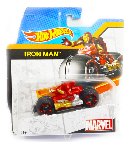 Hot Wheels Marvel Moto Track Stars Iron Man