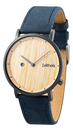 Zeitholz Reloj De Madera Unisex - Modelo Zweibach, Hecho A M