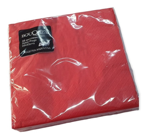 Servilletas De Papel Verde / Rojo 33 X 33 Doble Hoja (x 100)