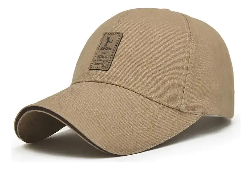 Boné Aba Curva Beisebol Golf Masculino Feminino Cor Bege Desenho Do Tecido Geométrico Tamanho Un