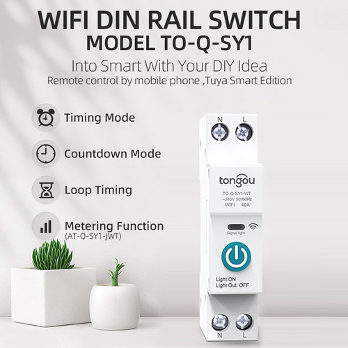 Interruptor Inteligente Wifi Tuya Control Remoto Inalámbrico