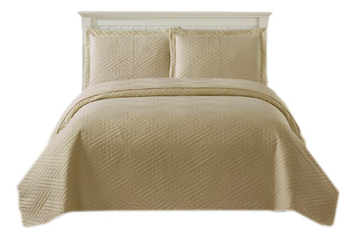 Cubrecama Verano Twin Reversible Con Funda De Almohadon