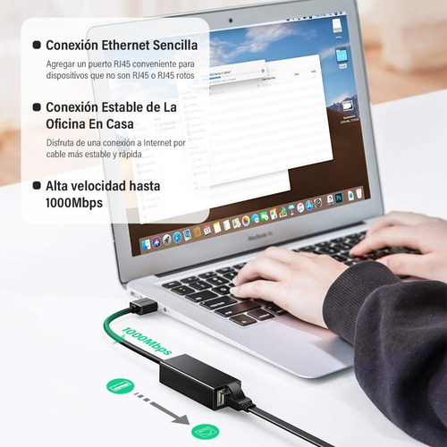 Imagen 4 de 7 de Adaptador Usb 3.0 A Ethernet Rj45 1000 Mb/s