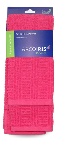 Repasadores Arco Iris Mint 100% Algodón Pack X2 Unidades