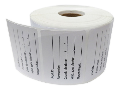 Imagem 2 de 5 de Etiqueta Anvisa 60x40 Bopp Plastico 2.000un A Prova De Agua Validade