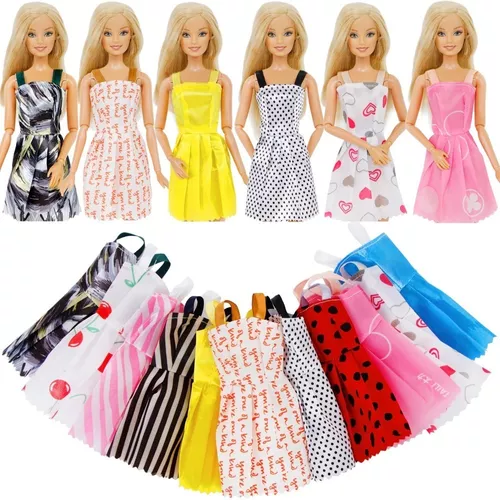 Roupa Para Barbie Boneca Roupas Acessórios Bolsas Kit 42 Pç