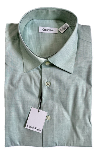 Camisa Calvin Klein Silver Sage De Manga Larga