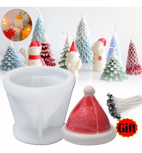 Moldes Para Velas De Sombrero De Navidad De Copo De Nieve Co