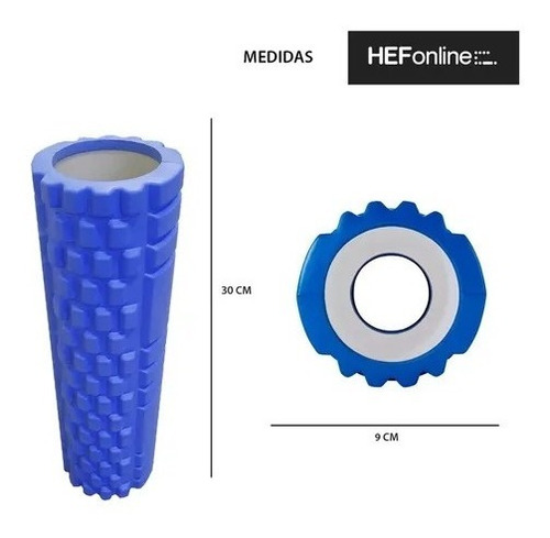 Rodillo Foam + Colchoneta Mat Yoga Combo Ideal Gym Fitness