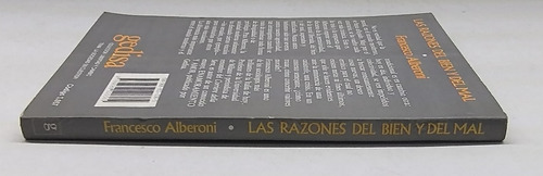 Razones Del Bien Y Del Mal -francesco Alberoni