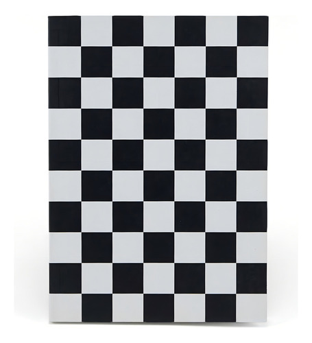 Cuaderno A5 Cuadriculado Nuwa Cuadros Cosido - Tapa Blanda Color Blanco y Negro