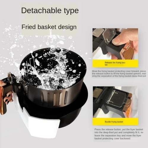 Freidora De Aire Air Frier De 5.5 Litros 1400 W