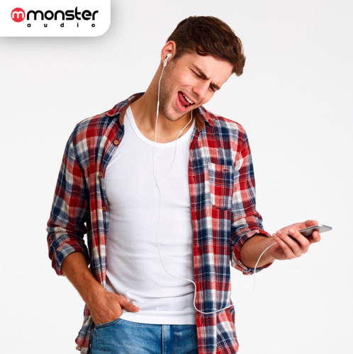 Audífonos Manos Libres Monster Audio Modelo M21wt Blancos