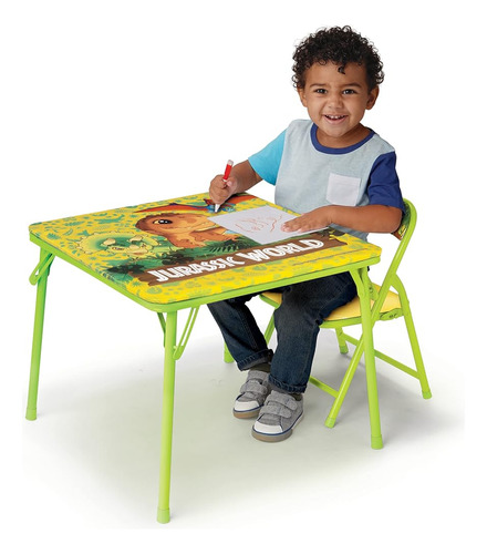 Jurassic World Juego De Mesa Y Silla Mesa Para Niños, 20  L 