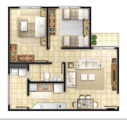 Imagem 3 de 11 de Apartamento À Venda, 54 M² Por R$ 160.000,00 - Canudos - Novo Hamburgo/rs - Ap1846
