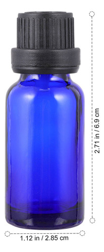Difusores, Goteros, Botella Vacía De Aceite Esencial Azul, 1